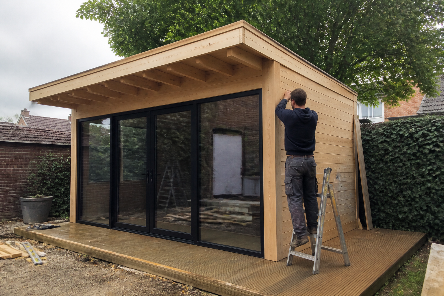 Lodge bouwen en plaatsen